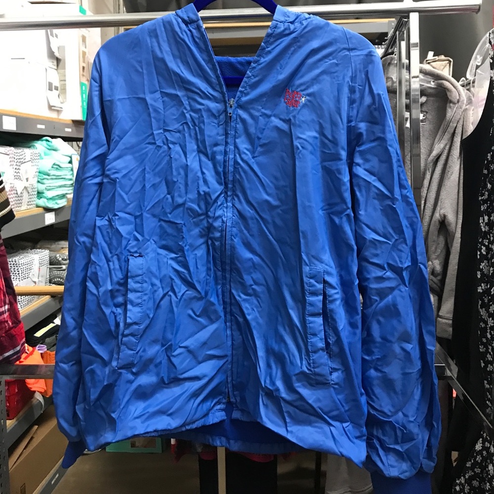 Wind breaker with porn star decal